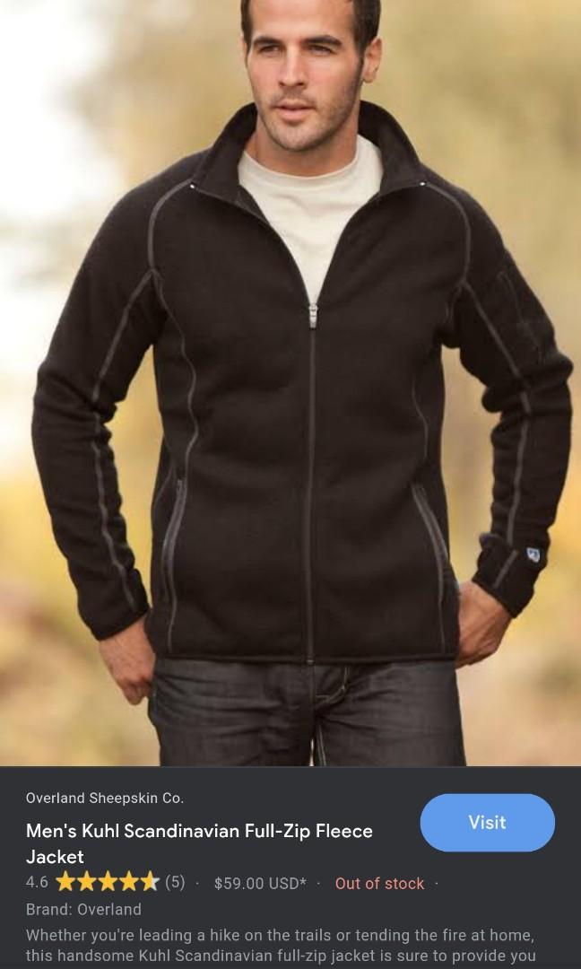 KUHL Alfpaca Fleece Jacket for Men Size Large Black Men s Fashion Coats Jackets and Outerwear on Carousell