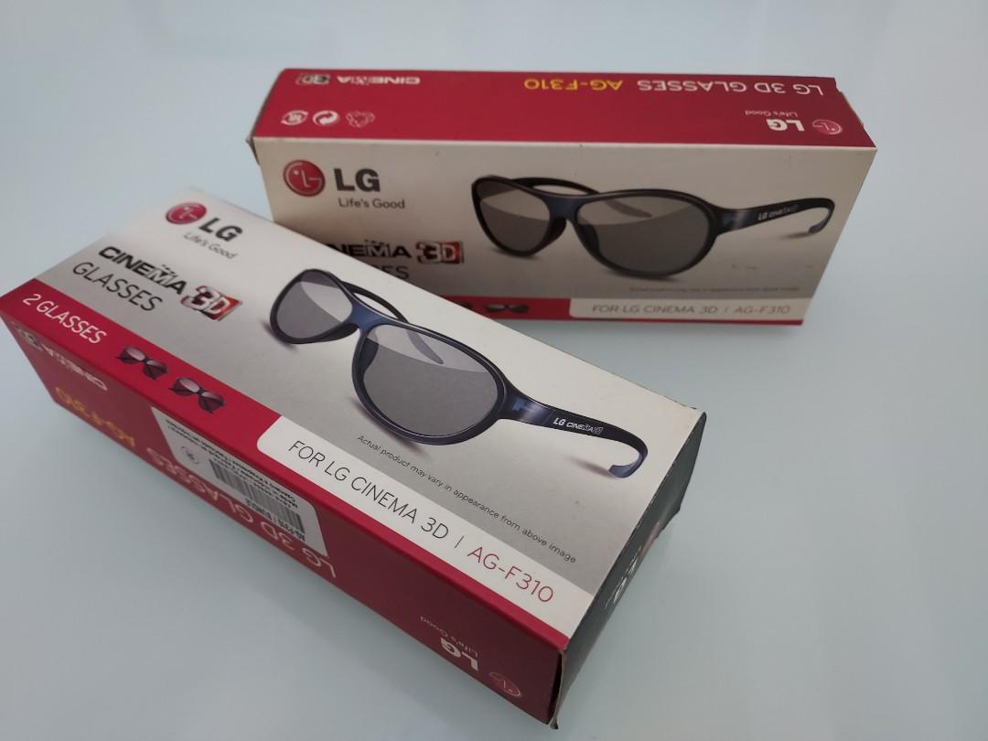 2 pk LG Cinema 3D Glasses AG-F310 