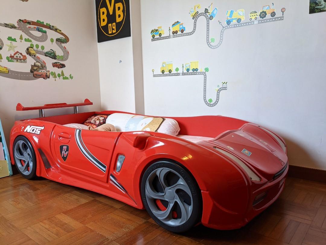 Lightening McQueen bed frame single size, Furniture & Home Living