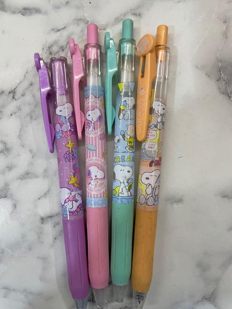 Limited Edition Snoopy Sarasa Pen Cover Hobbies Toys Stationery Craft Stationery School Supplies On Carousell