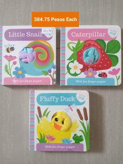 Little Me Finger Puppet Little Snail, Caterpillar and Fluffy Duck Board Books
