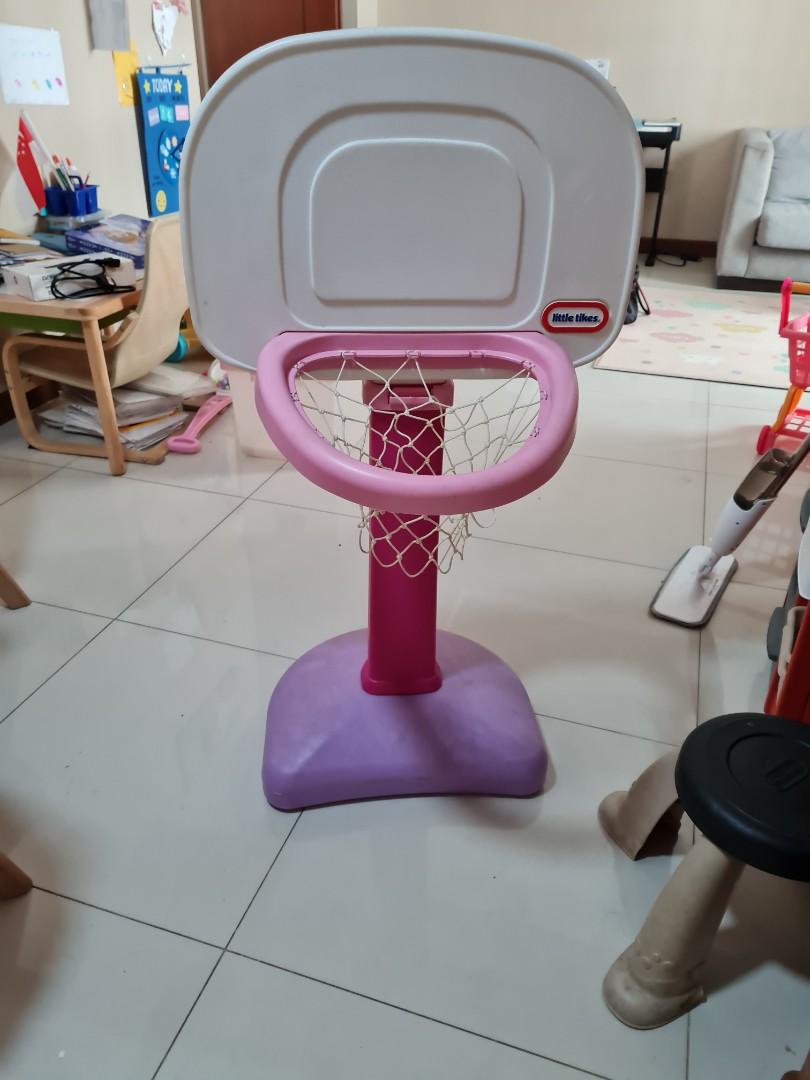 Little tikes adjustable basketball stand with ball, Hobbies & Toys
