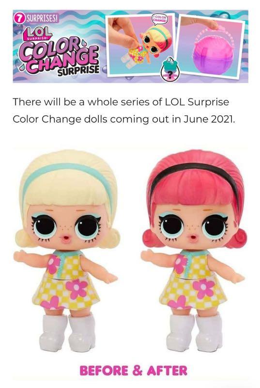 Go go girl lol doll color change sales