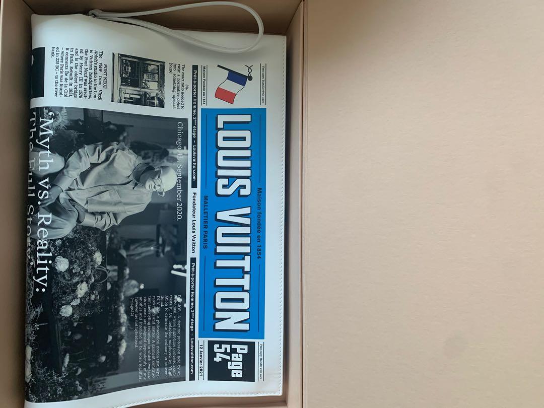 Bonhams : LOUIS VUITTON X VIRGIL ABLOH NEWSPAPER PRINT BAG 2021 (Includes  original dust bag)