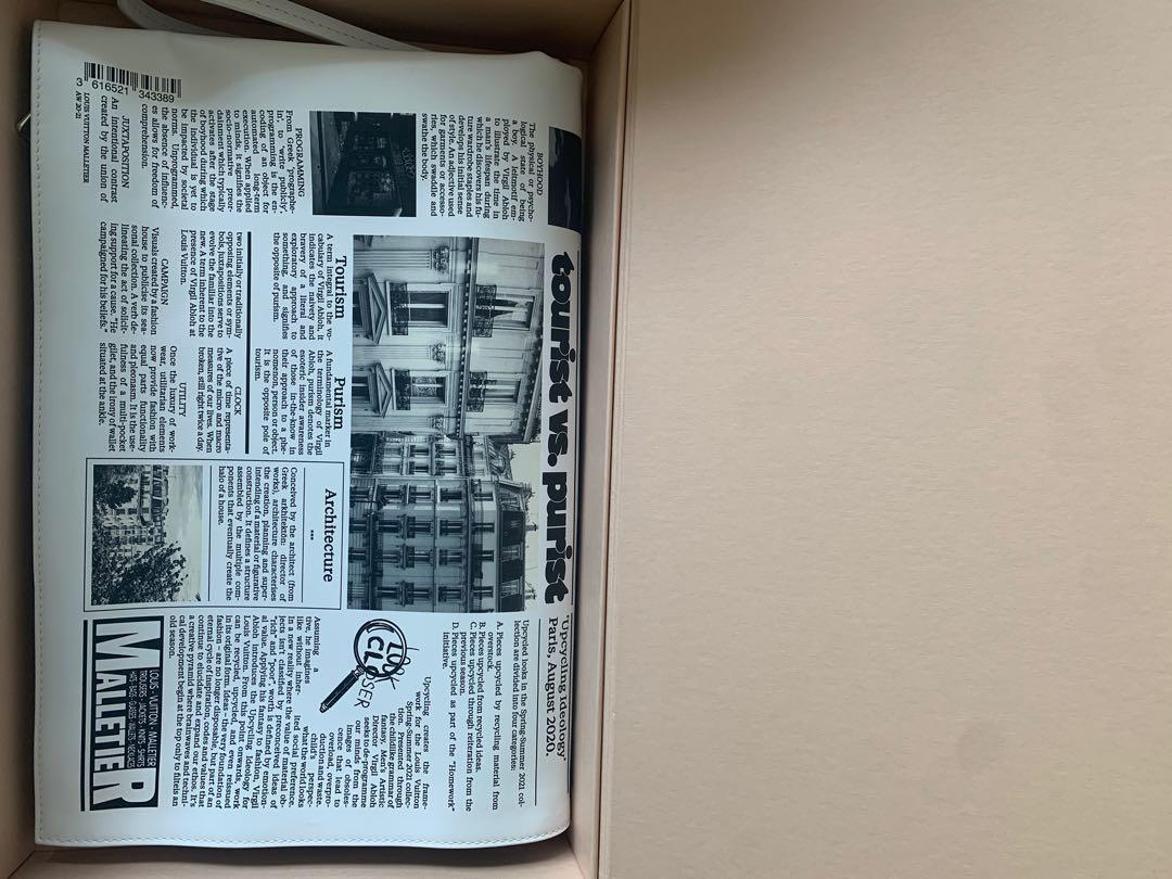 Bonhams : LOUIS VUITTON X VIRGIL ABLOH NEWSPAPER PRINT BAG 2021 (Includes  original dust bag)