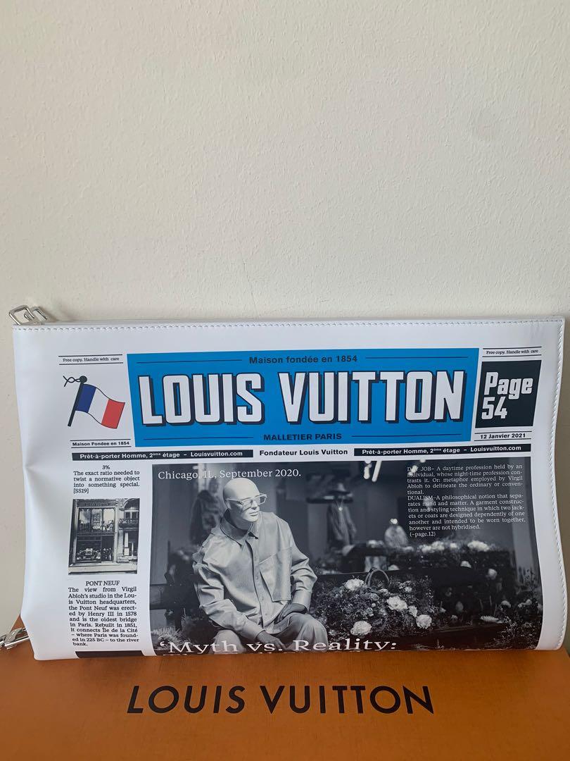 Newspaper Pouch Other Leathers  Wallets and Small Leather Goods  LOUIS  VUITTON