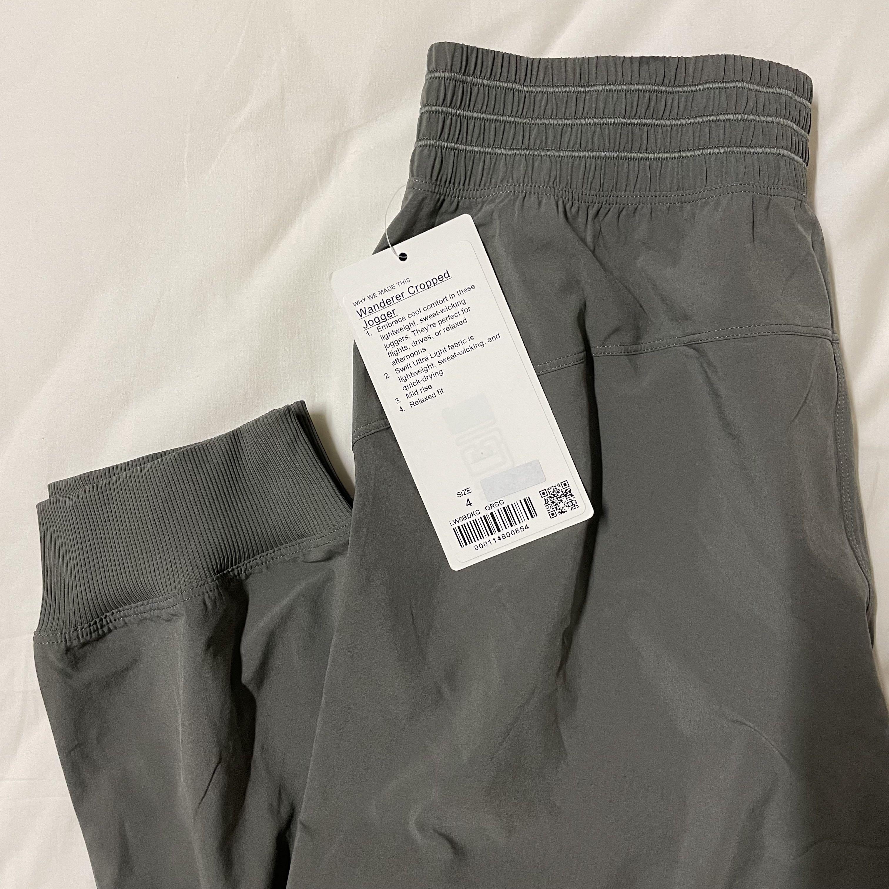 Lululemon Wanderer Crop Jogger Size (Grey Sage), Women's Fashion