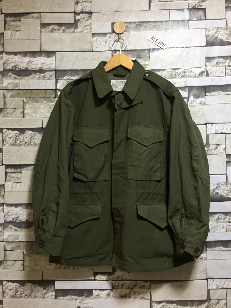 M43 WWII MILITARY OLIVE GREEN FIELD JACKET, Men's Fashion, Coats ...