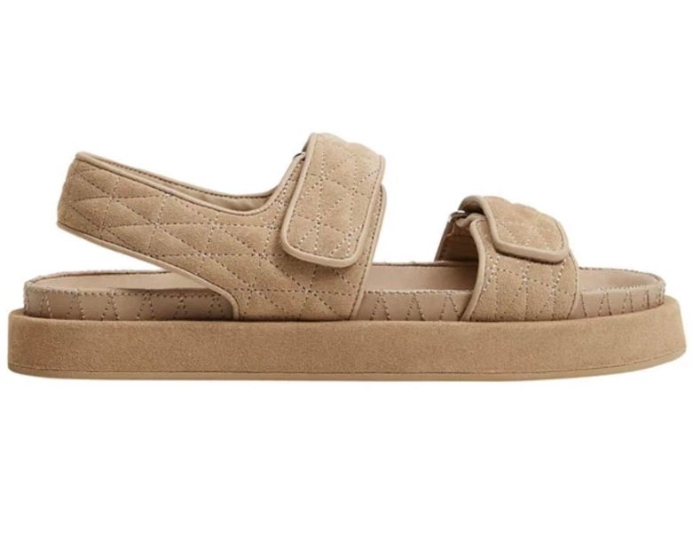 Mango quilted on sale strap sandals