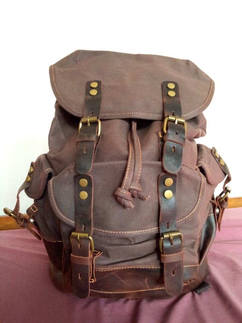 canvas backpack for men