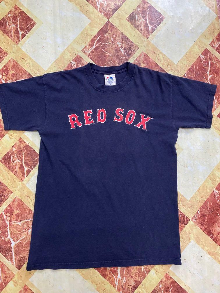 MLB RED SOX Majestic Tag Tshirt, Men's Fashion, Tops & Sets
