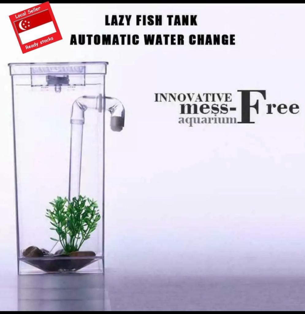 Modern Unique Fish Tank Kids Friendly, lazy people fish tank