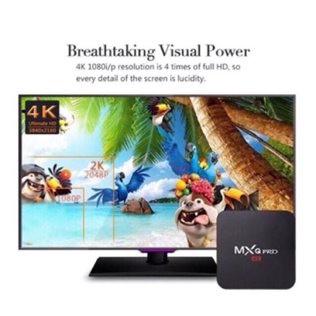 MxQ Pro TV Box 4k 5G Smart Android Smart TV Box (Category: Entertainment Systems & Smart Home Devices) located in Pasay City. Submitted by emil_online_shop (Listing ID 1105162802, Image 2). Description: Android TV Box MxQ Pro TV Box 4K 5G Smart Android Smart TV Box Product Details: FREE MORE THAN 10,OOO INTERNATIONAL CHANNELS FREE NETFLIX , MOVIES TV SHOWS Model:MXQ Features: 2021 TV Box Newest generation of multimedia play and home multimedia ga