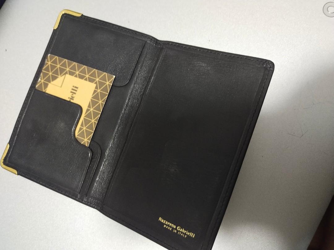 80s Vintage Wallet Nazareno Gabrielli/black Leather Wallet -  Sweden