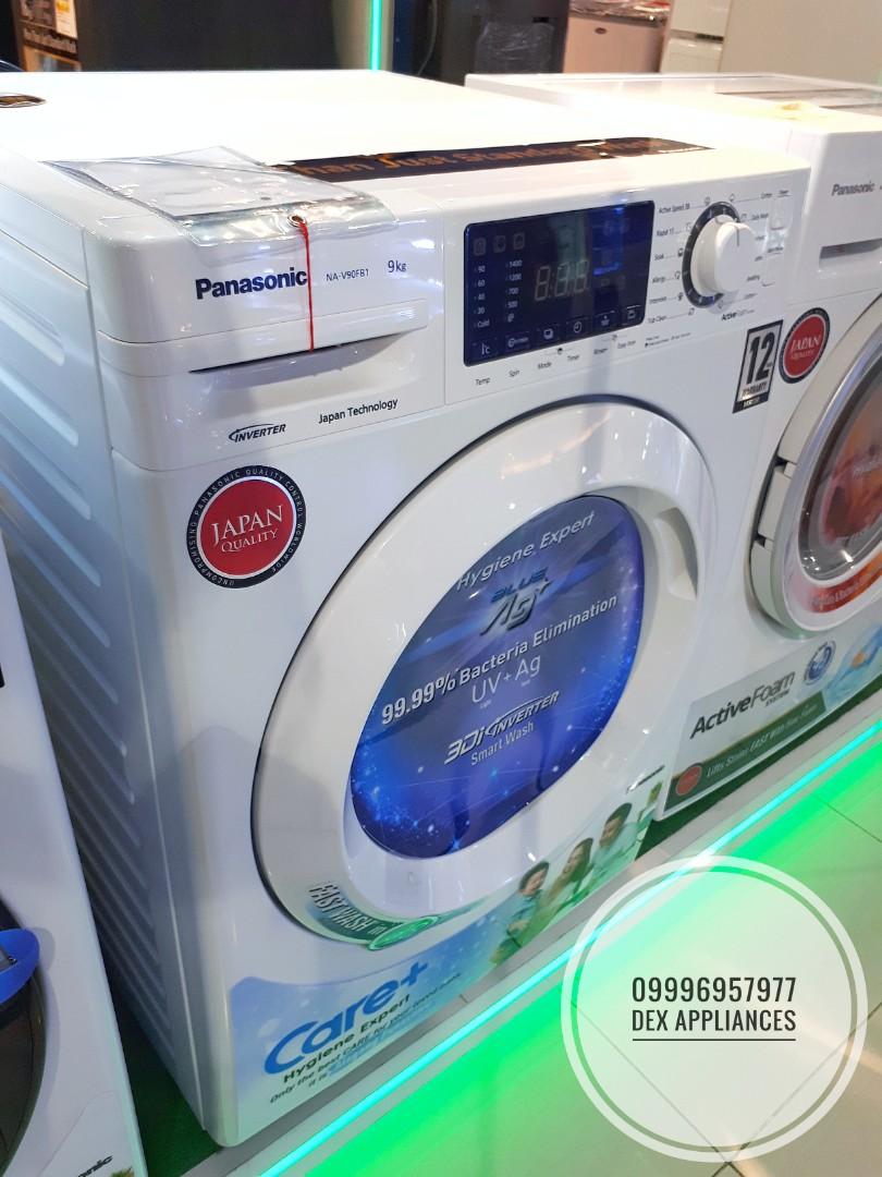 New Panasonic Inverter Front Load Washing Machine Nh V90fb1wph Nh V10fx1lph Na S96fg1wph Na S106fx1lp Tv Home Appliances Washing Machines And Dryers On Carousell