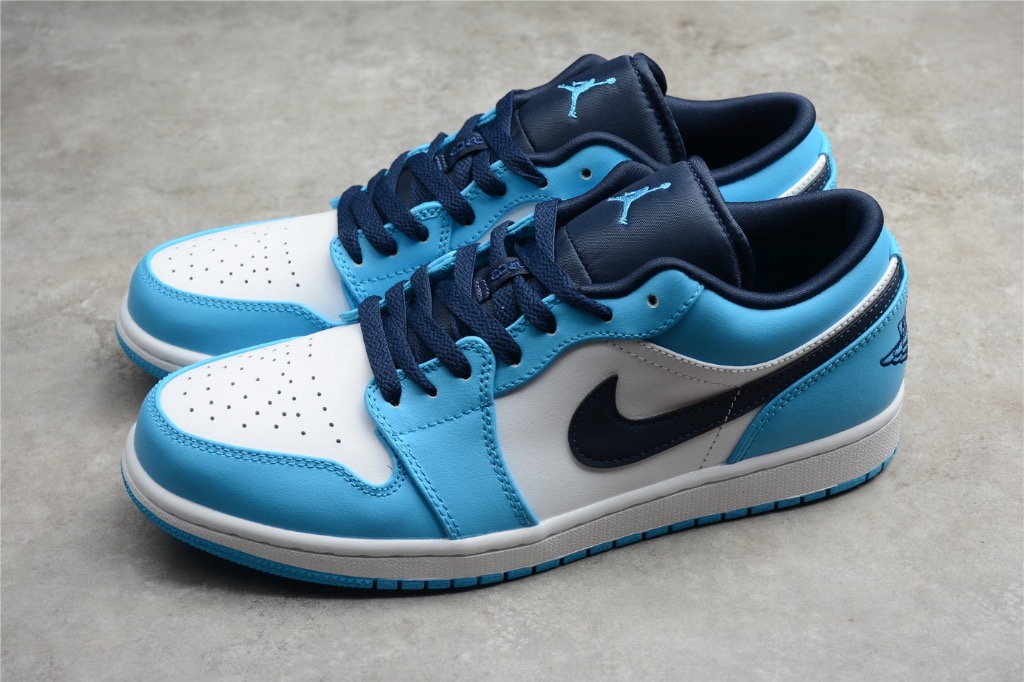 NIKE Air Jordan 1 Low UNC 553558 144 Men shoes Euro 40 45
