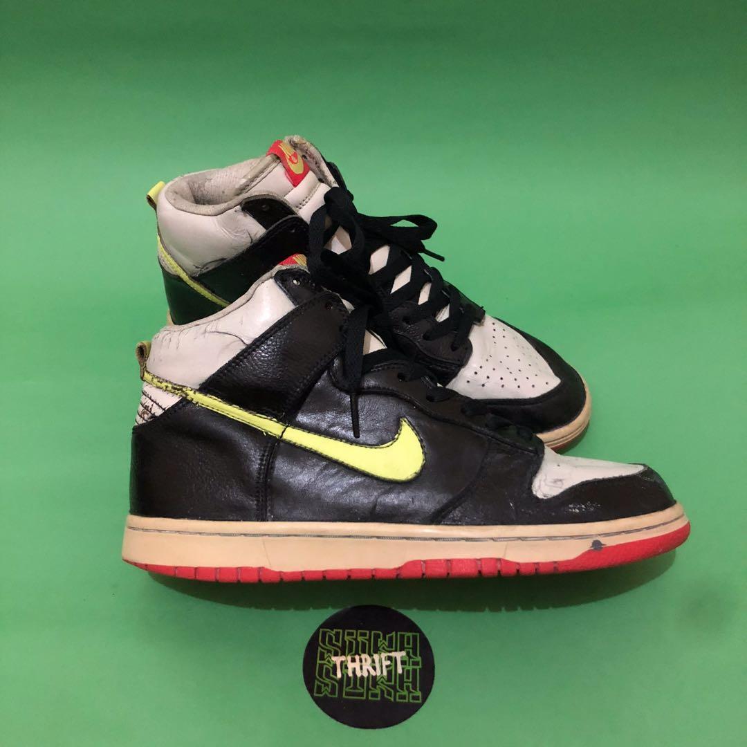 NIKE DUNK Hi PacMan NERD vntg, Fesyen 