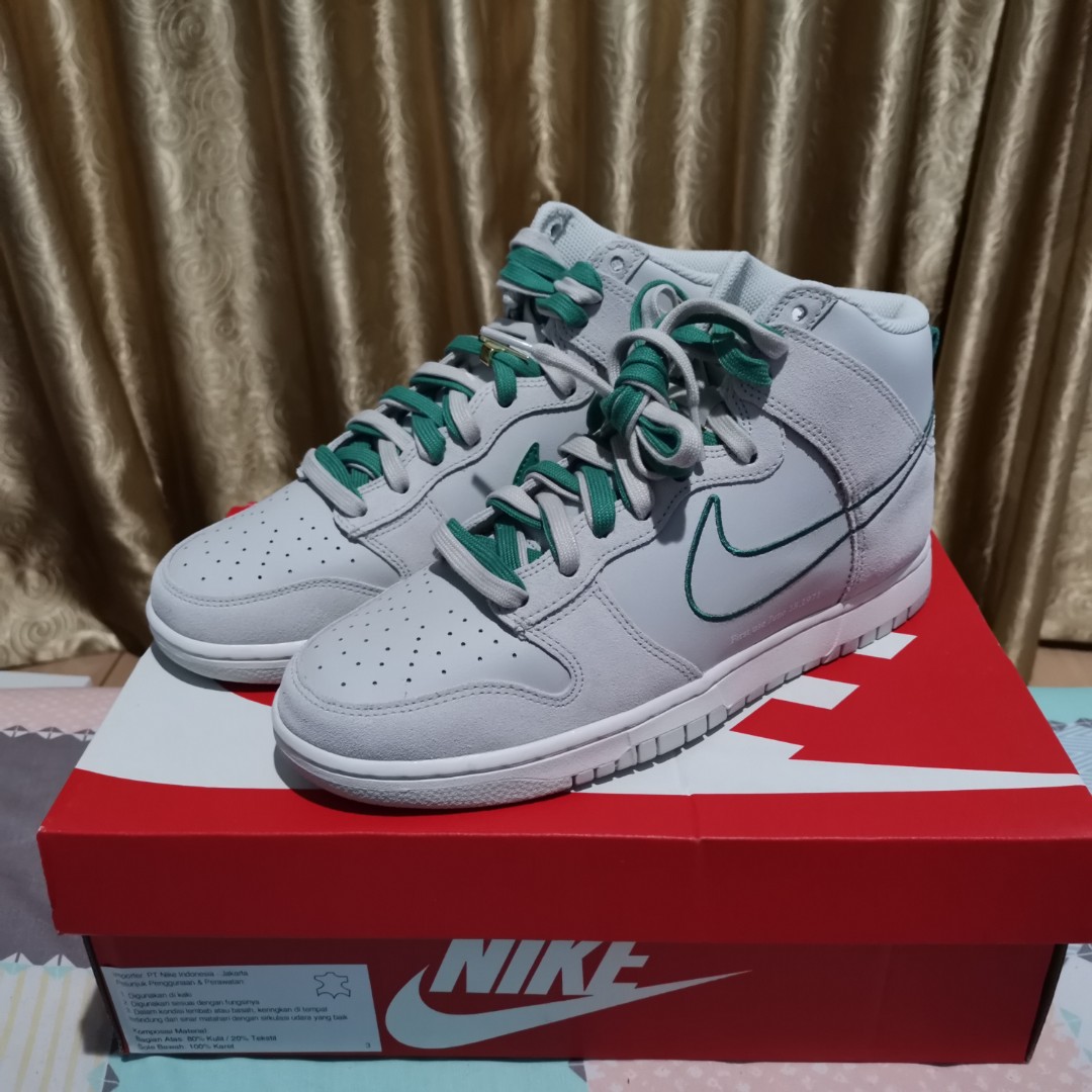 nike dunk high first use sail gs