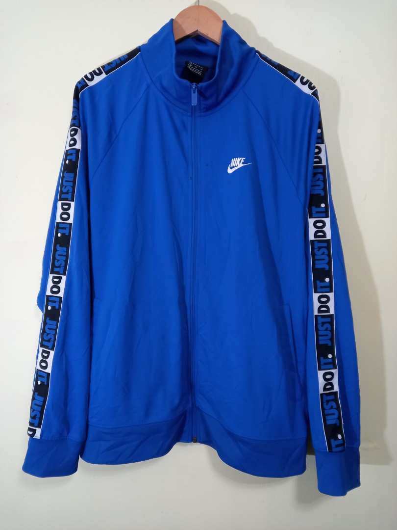 Nike just do it taped track jacket Men s Fashion Coats Jackets