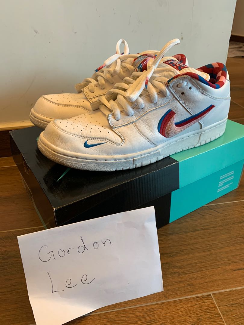 Nike sb dunk low parra, 男裝, 鞋, 波鞋- Carousell
