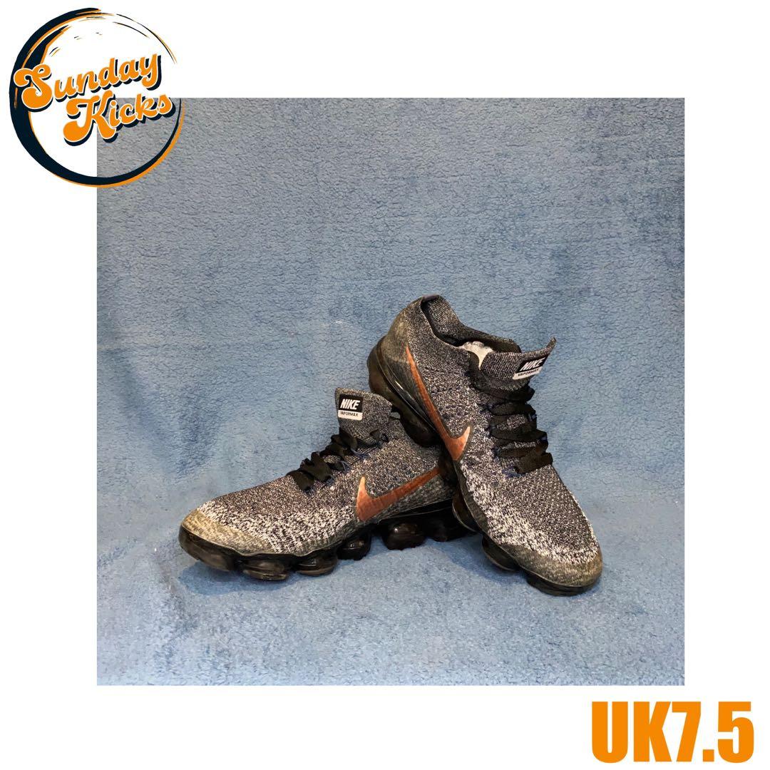 Nike Vapormax Black Gold 7.5UK Shoes FREE POSTAGE