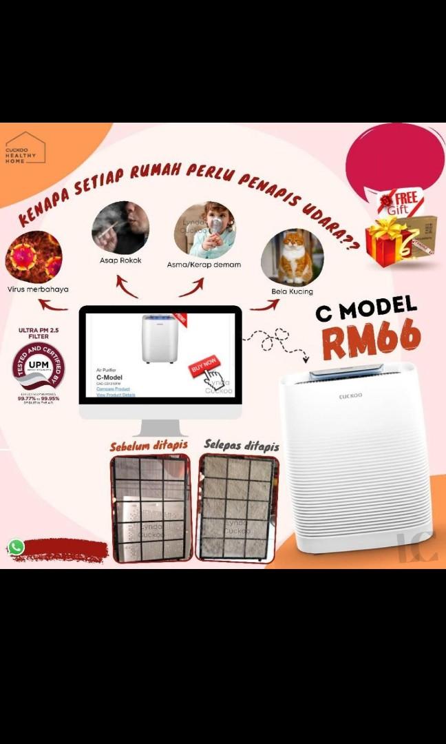 Penapis Udara Cuckoo Promosi, Kitchen u0026 Appliances on Carousell