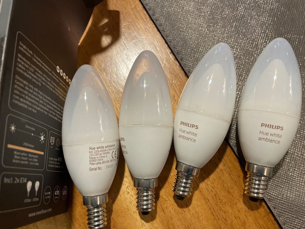 2x Philips Hue e14 White