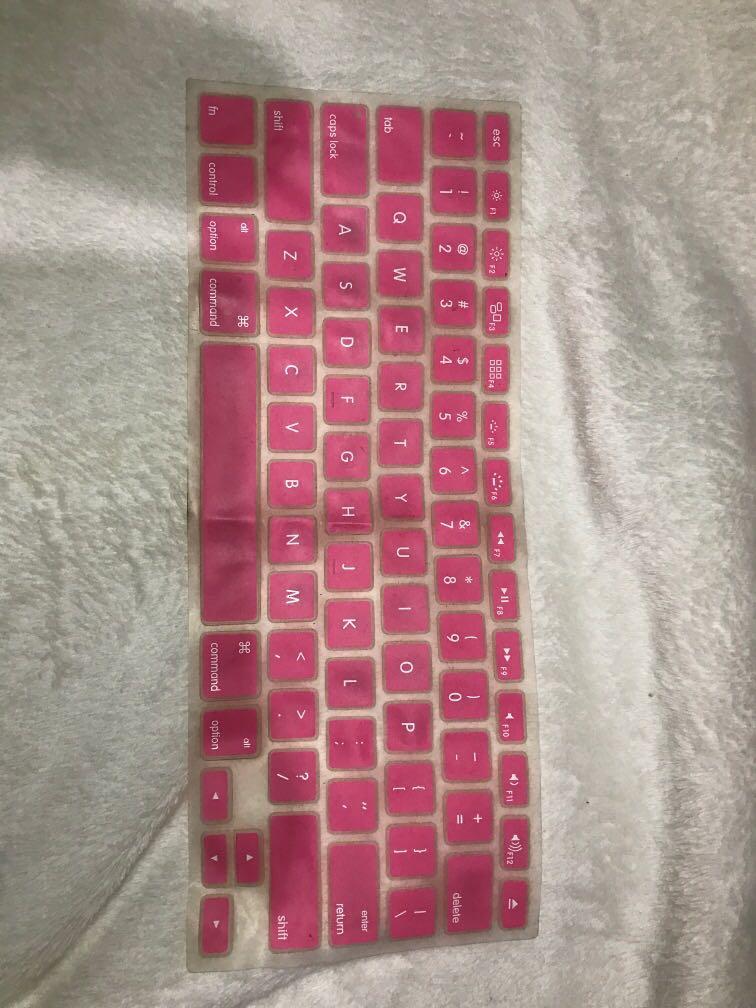 Pink Macbook Air keyboard Protector (Category: Computer Keyboard) located in Quezon City. Submitted by forthriftersph (Listing ID 1105275997, Image 1). Description: Color: Pink No holes, whatsoever.