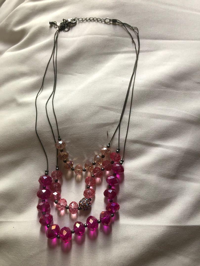 Pink necklace (Category: Necklaces) located in Makati City. Submitted by _zzaney (Listing ID 1105159341, Image 3). Description: Decluttering.