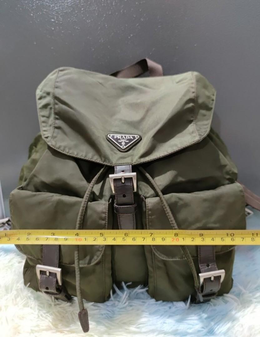 prada backpack green
