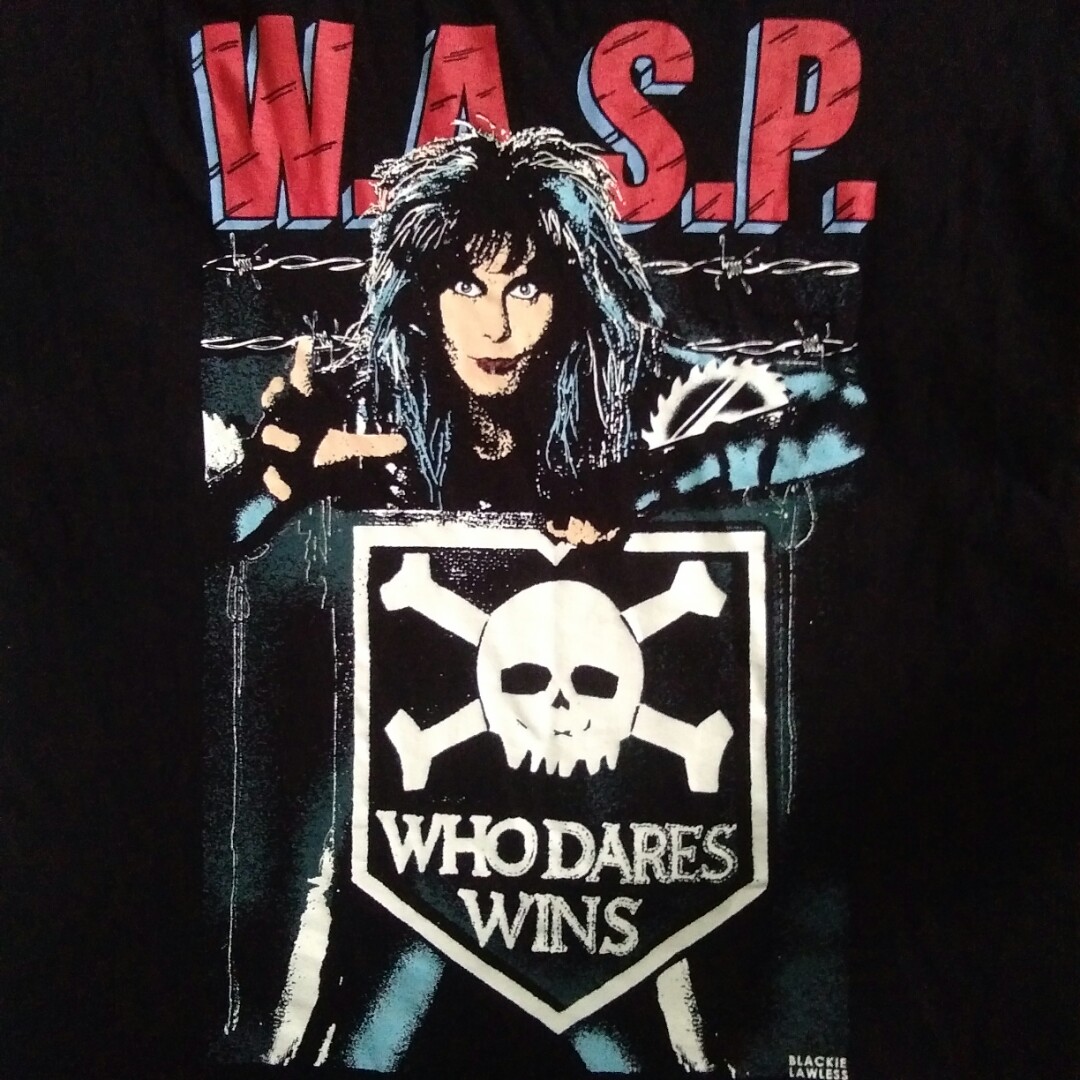 RARE!! WASP Blackie Lawless vintage tshirt., Men's Fashion, Tops & Sets ...