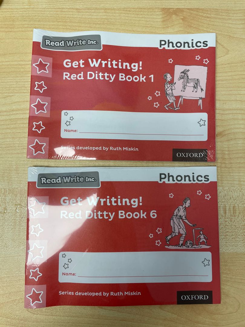 Read Write Inc Phonics Workbooks Ditty (Red) for Book 1 to 10, 興趣及遊戲