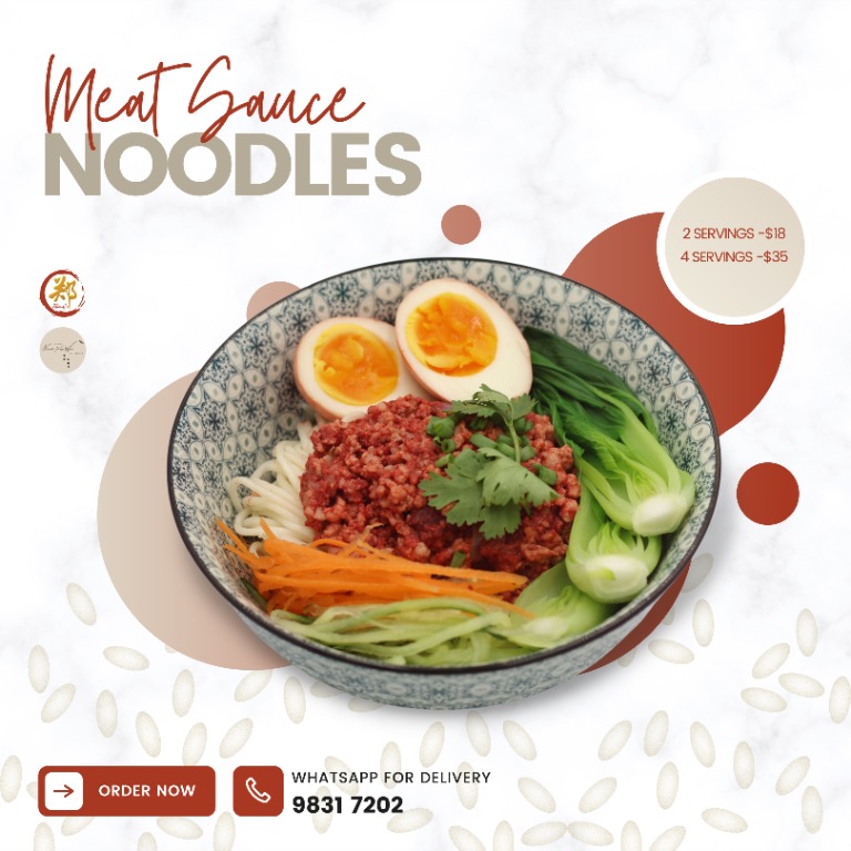 Red Zhajiang Mian 红炸酱面 Cook To Order Food Drinks Other Food Drinks On Carousell