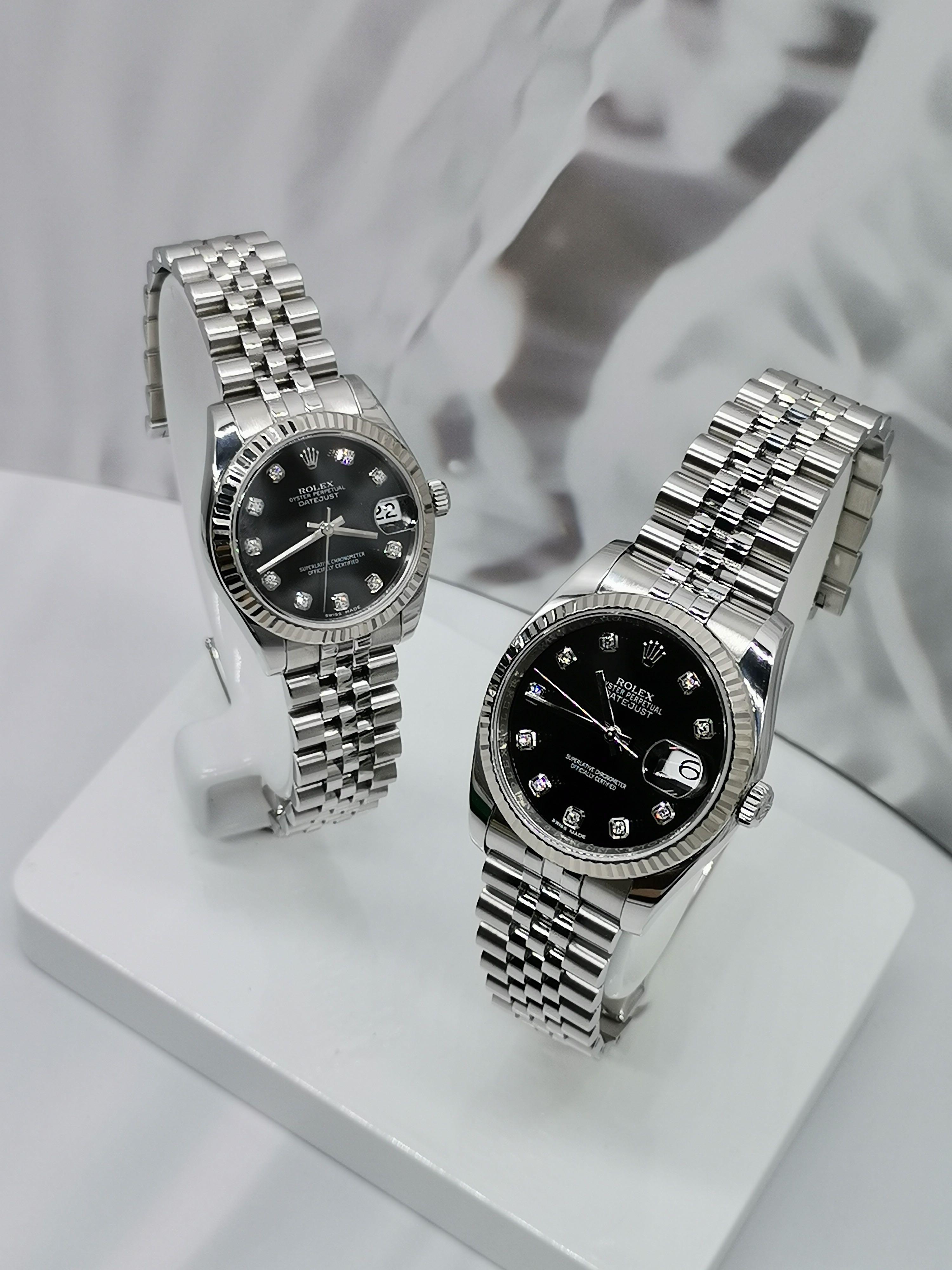 Rolex datejust couple deals watch