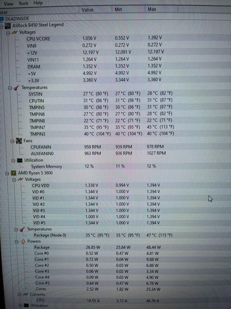 B450 steel legend ryzen 3600 2025