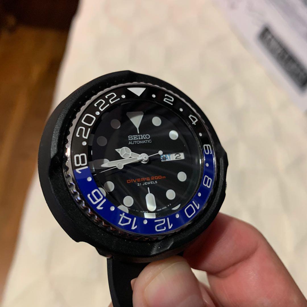 RARE - SEIKO Mod - Batman - Gmt Master - Nh36A EUR 329,00 - PicClick FR