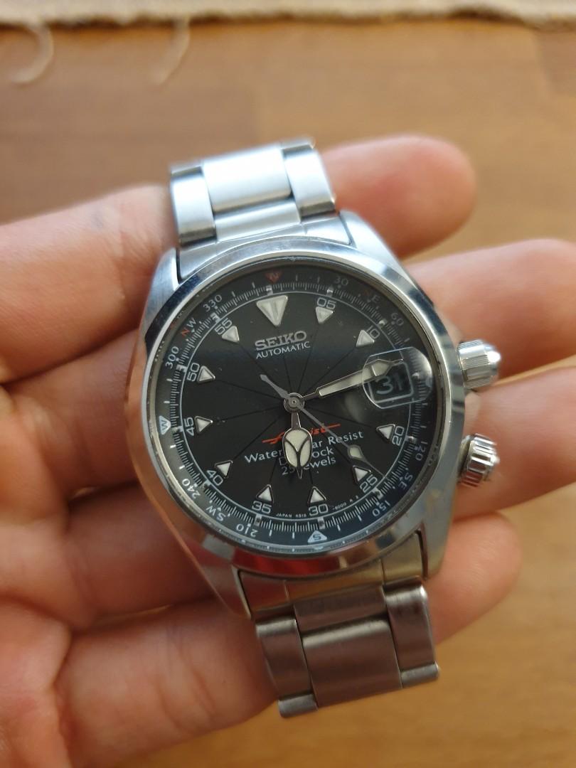 Seiko Red Alpinist 4S15 SCVF005, Men's Fashion, Watches & Accessories,  Watches on Carousell