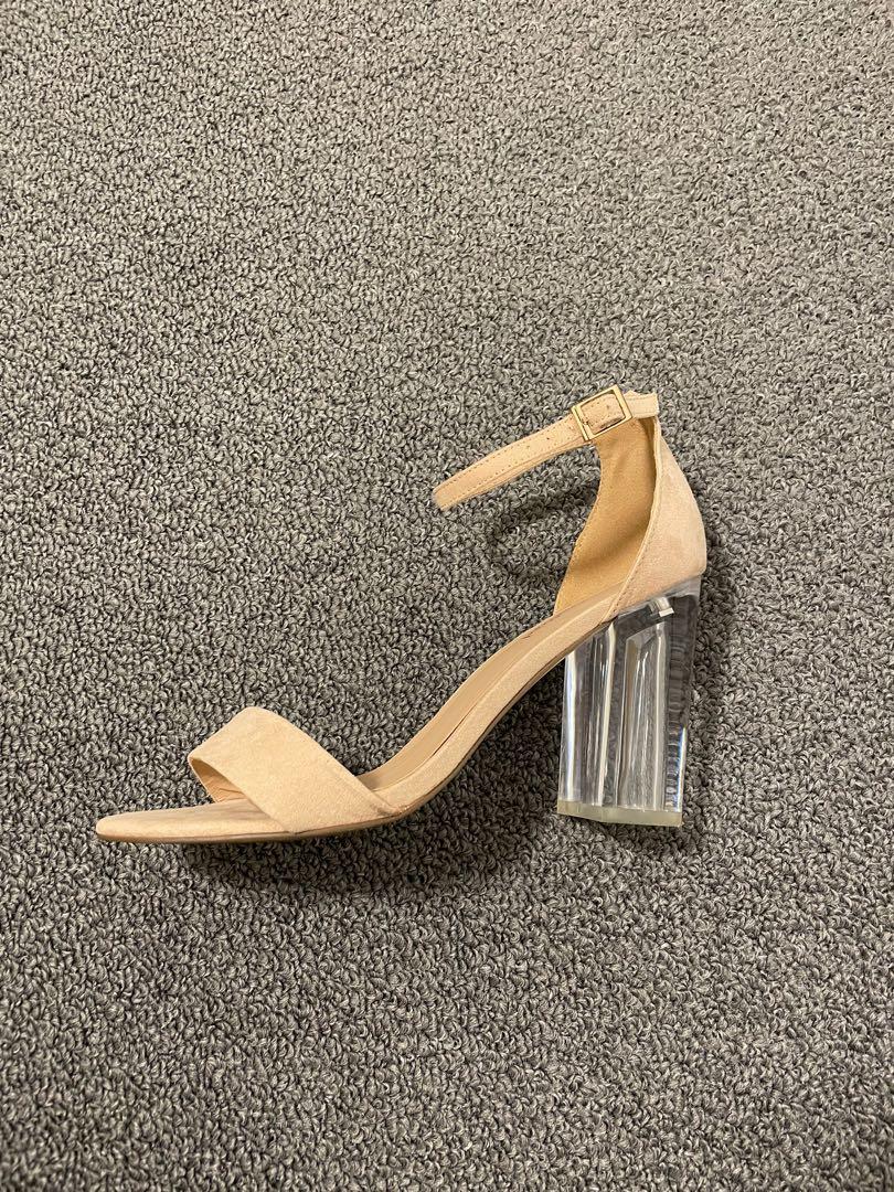 Sportsgirl nude clear heels Women s Fashion Shoes on Carousell
