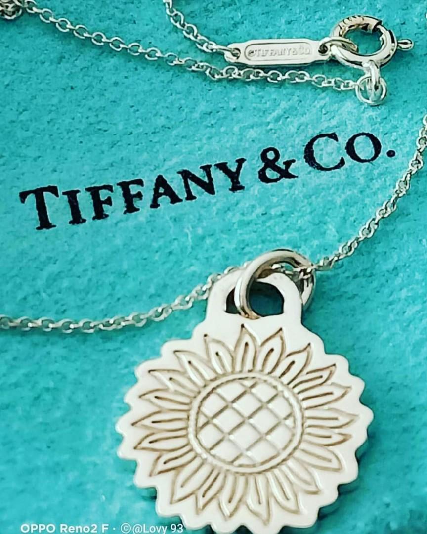 Tiffany sunflower hotsell necklace