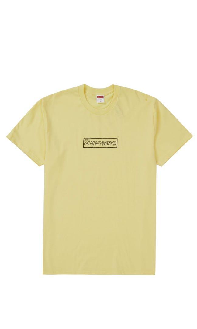 SUPREME BOGO KAWS TEE YELLOW M