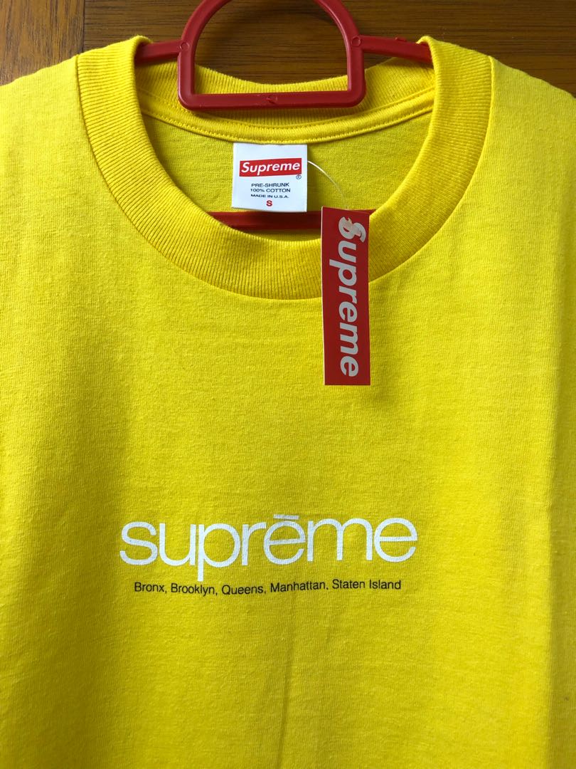 Supreme diamond store tee yellow