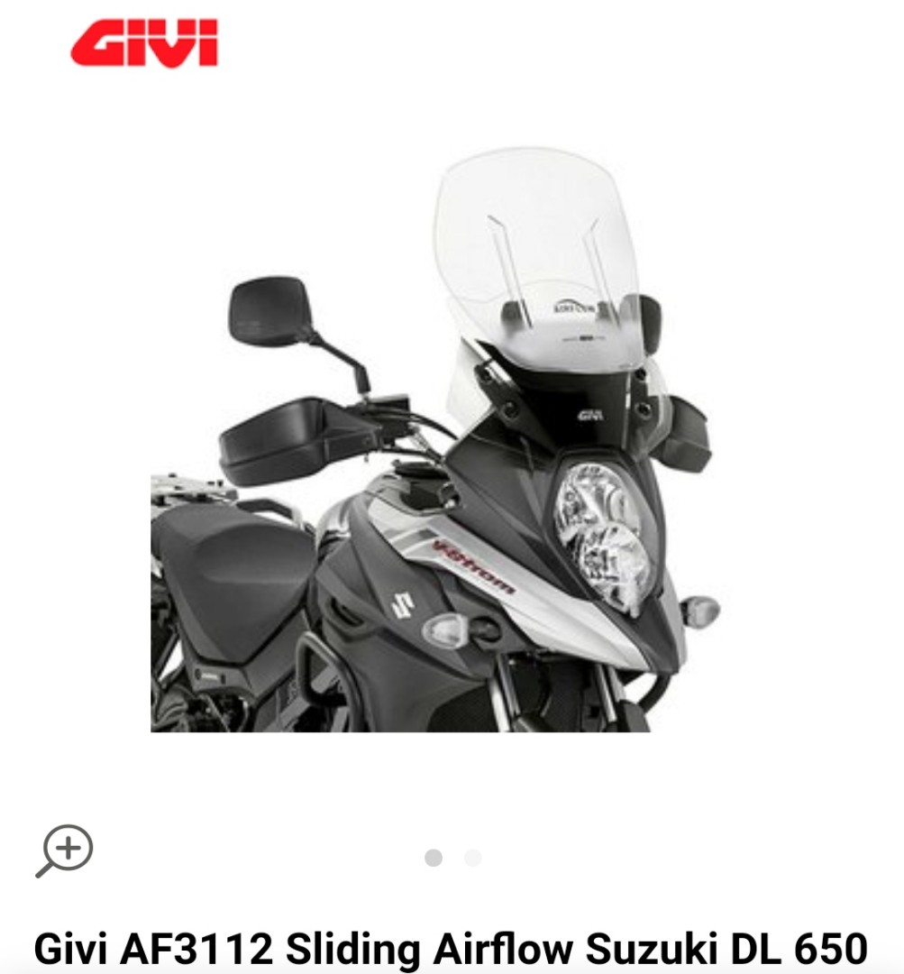 Suzuki V strom 650 2017 2021 Givi Airflow Auto Accessories on