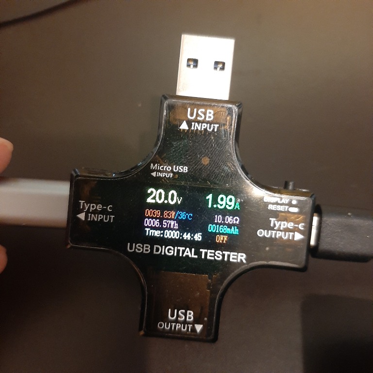 Test of USB Digital Tester J7-c