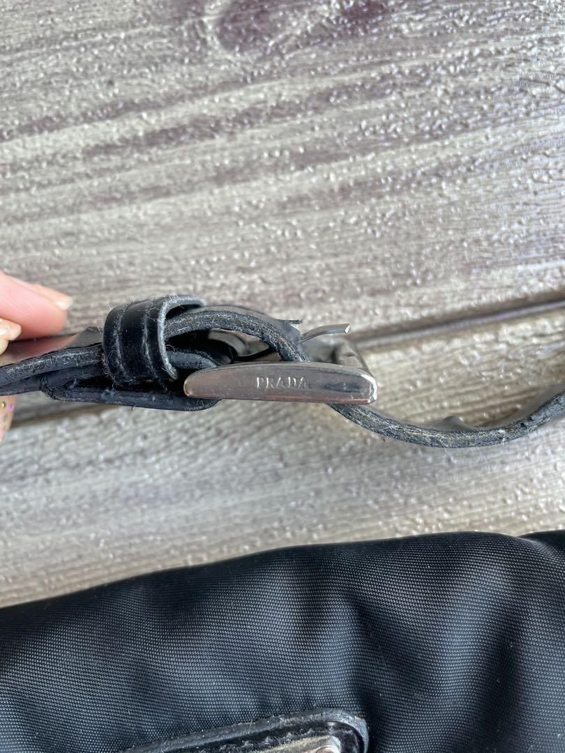 Vintage Prada Belt Bag (Category: Luxury Bags & Wallets) located in Mandaluyong City. Submitted by kurisuchina (Listing ID 1105270722, Image 3). Description: Vintage Prada Belt Bag Doesnt have code what you see is what you get There is a hole sa gilid but it has lining inside naman .