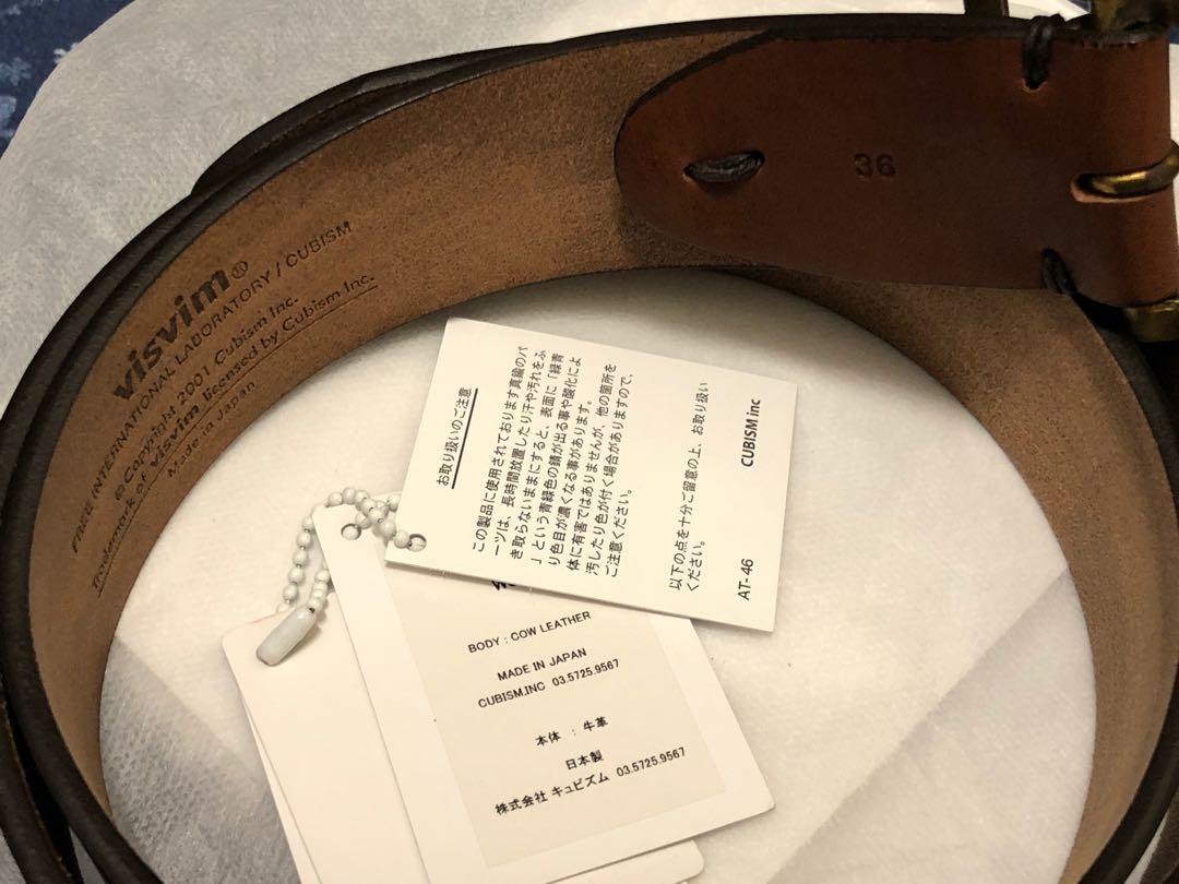 visvim PLAIN BELT 40MM (US VEGGIE), 男裝, 鞋, 鞋墊及飾物- Carousell