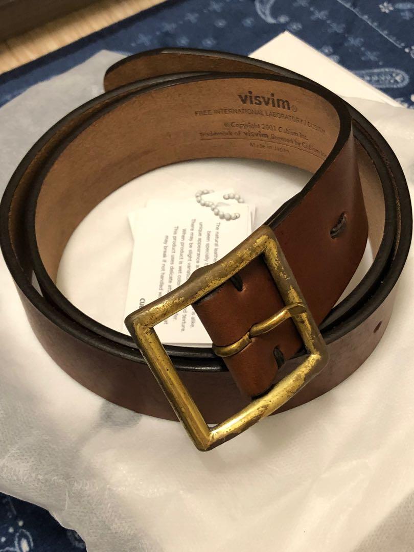 visvim PLAIN BELT 40MM (US VEGGIE), 男裝, 鞋, 鞋墊及飾物- Carousell