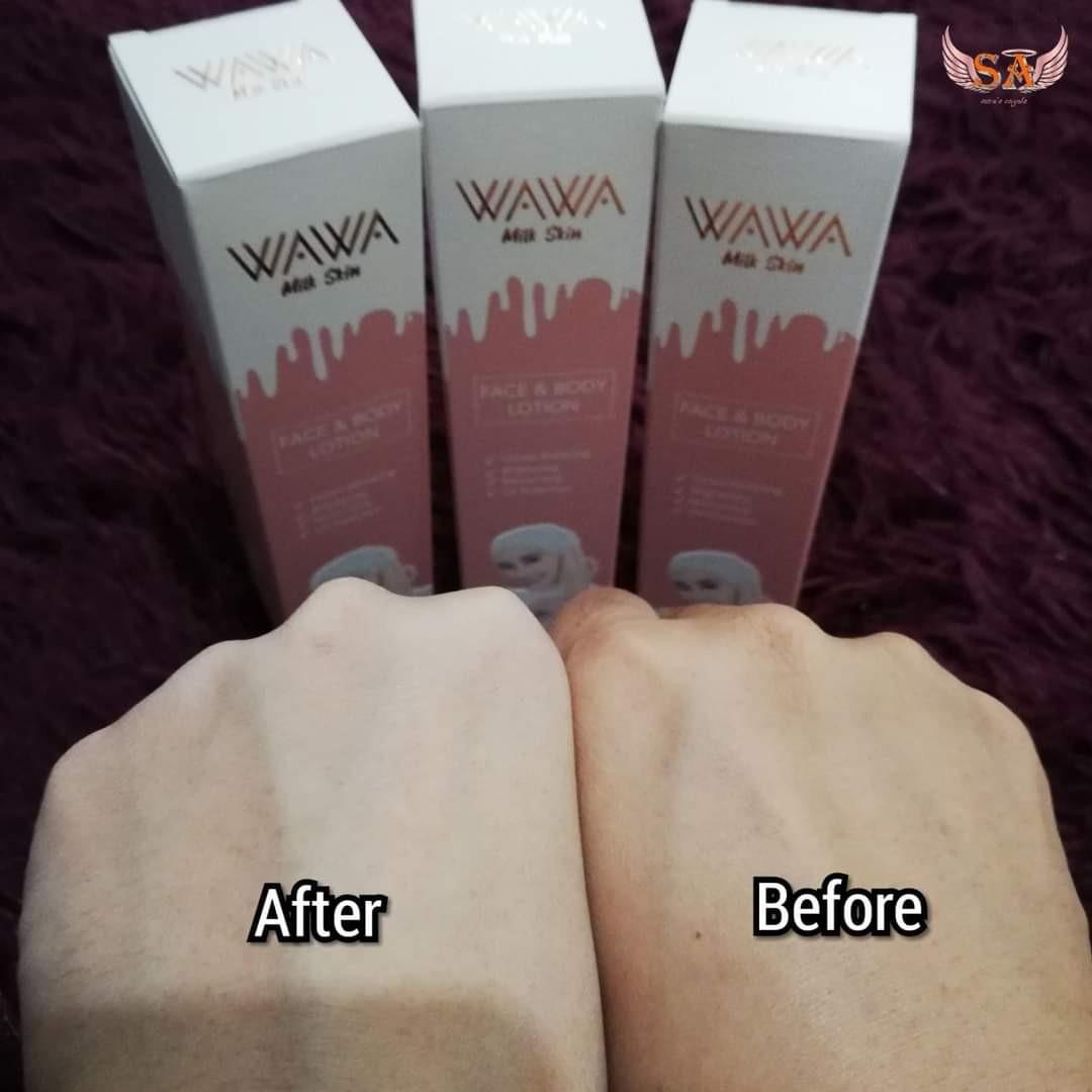 Wawa Milkskin Instant Face Body Whitening Lotion Wawa Cosmetics Wawa Zainal Beauty Personal Care Bath Body Body Care On Carousell