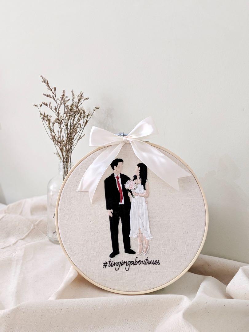 Married Couple Embroidery Design: Embroider Your Love Story