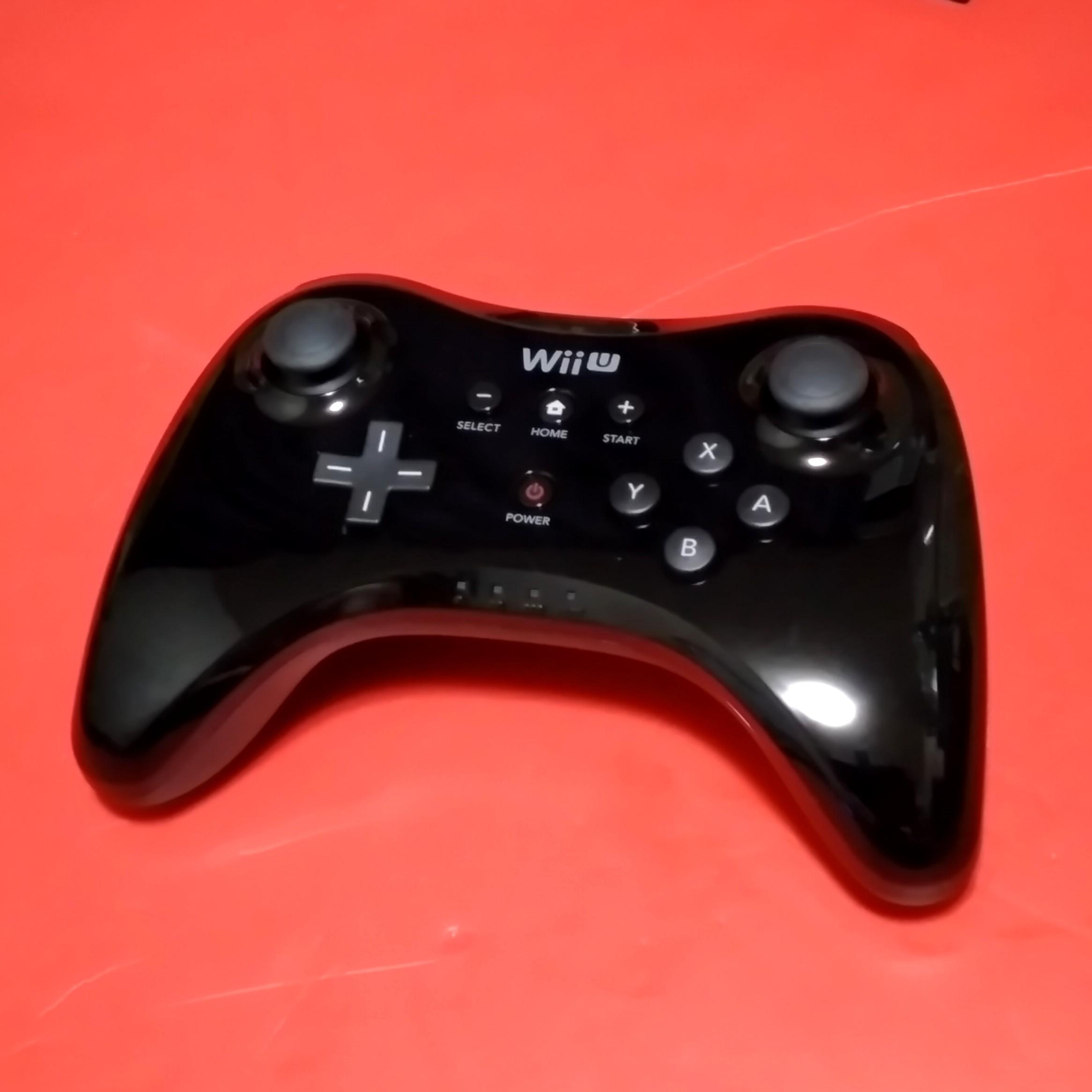 Wiiu 原廠無線手掣 黑 遊戲機 遊戲機器材 Carousell