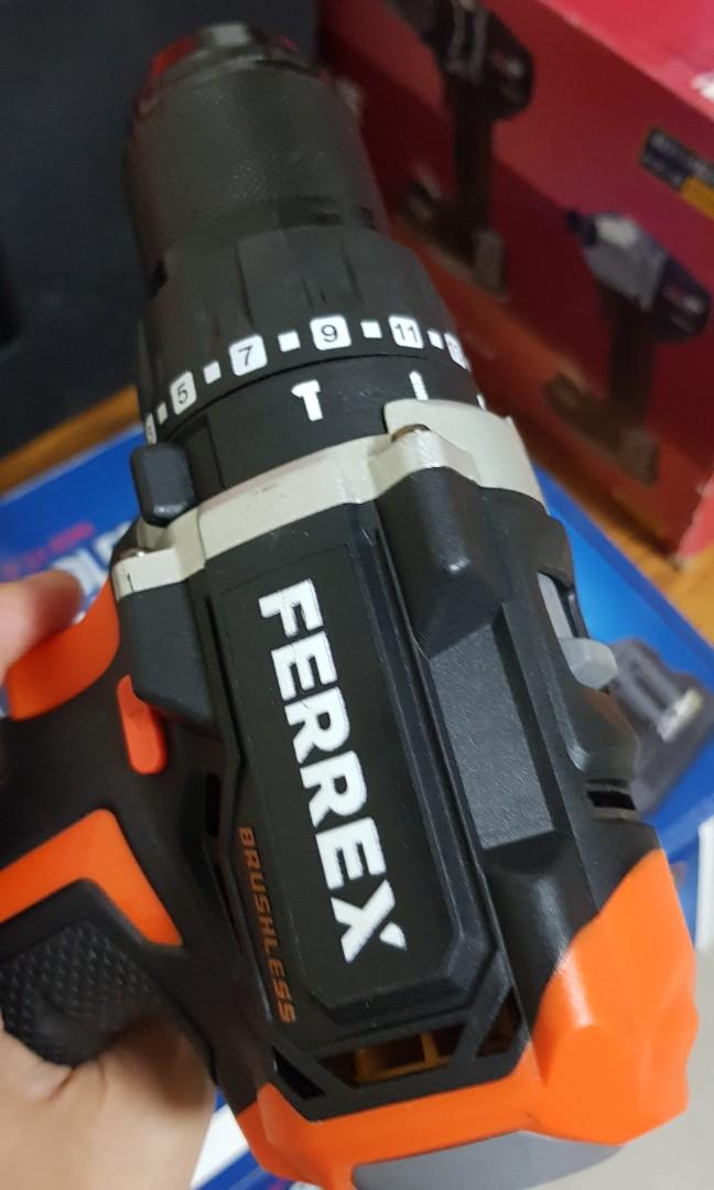 Workzone/ferrex cordless brushless hammer drill driver and impact